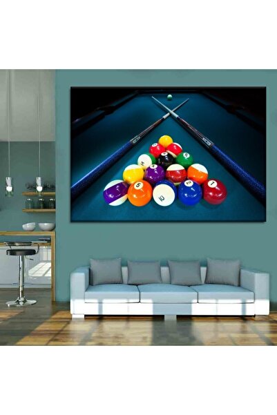Piri Kanvas Tablo Dekoratif Bilardo Masası Kanvas Tablo