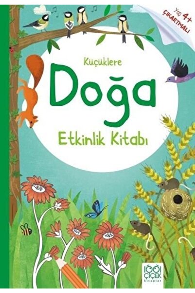 1001 Çiçek كتاب أنشطة الطبيعة للأطفال الصغار بعمر 4 سنوات فما فوق مع ملصقات