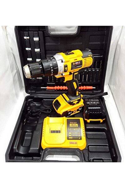 Genel Markalar Bn-5 Banco 36 Volt 5 Ah Metal Şanzımanlı Darbeli Şarjlı Matkap Vidalama