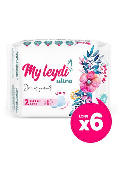 MYLEYDİ Ultra Hygienic Pad Long 48 Pieces (6 Packs)