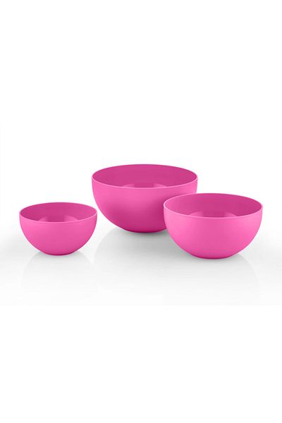 Melkan Home 3-Piece Round Bowl Set Millennium Pink