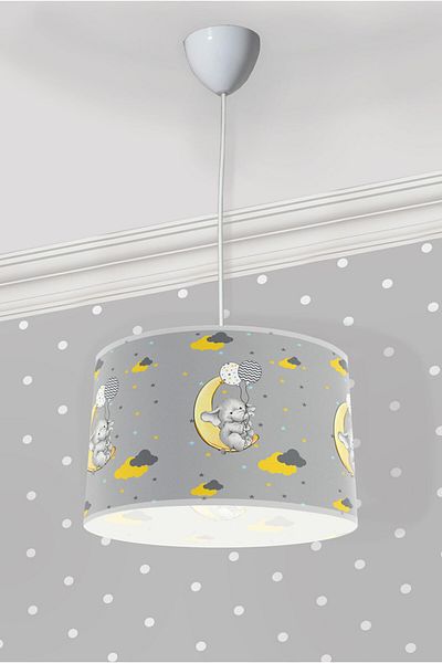 Bebişim Halı Children's Room - Cute Elephant, Pendant Chandelier
