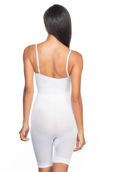by HW White Seamless Seamless, Non-marking, Strapped Body Boxer Corset