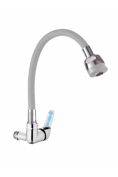 KCA ARMATÜR Kca Duvardan Tek Su Çıkışlı Beyaz 2 Fonksiyonlu Spiral Oynar Boru...