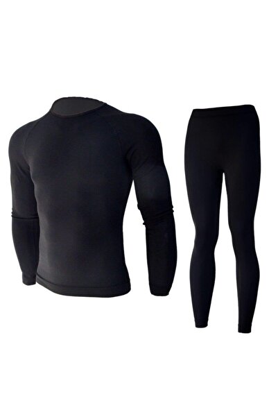 KOTA Set termic pentru bărbați ( cu căptușeală din fleece ) Lenjerie de corp cu mânecă lungă