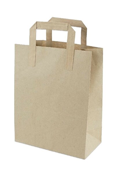 YALOVA AMBALAJ Τσάντα Kraft 32x32 - 25 τεμάχια με επίπεδες λαβές