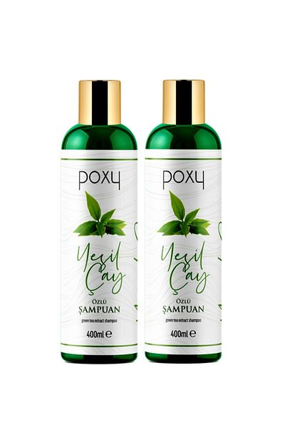Poxy Green Tea Extract Shampoo - Special for Fine Hair, 400 ml