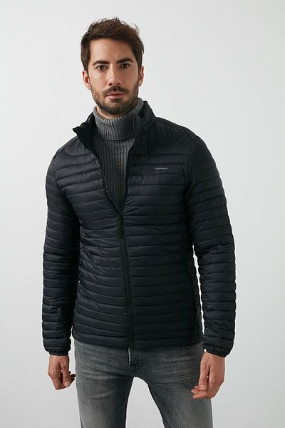 lumberjack Perry Coat Μαύρο Ανδρικό Παλτό