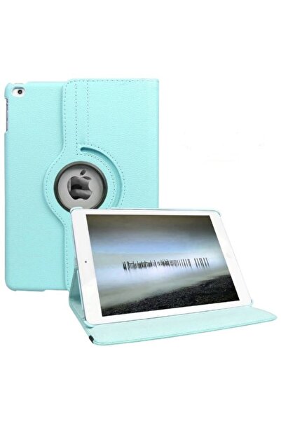 UnDePlus Apple iPad 9. 8. 7. Nesil 10.2 Uyumlu Kılıf Uyku Modlu Dönen Kapaklı Kılıf Turkuaz