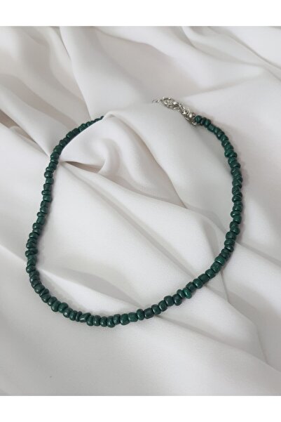 fullcontrol Kadın Koyu Yeşil Boncuk Kolye