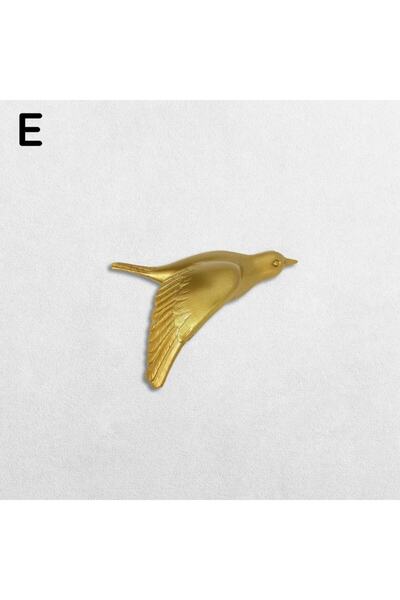 CajuArt Dekoratif Üç Boyutlu Uçan Kuş Duvar Dekoru Model E Biblo