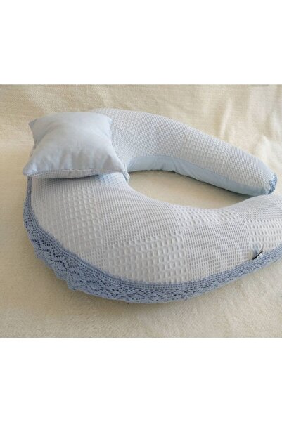 Generic Brand Breastfeeding Pillow and Support Cushion with Blue Laces