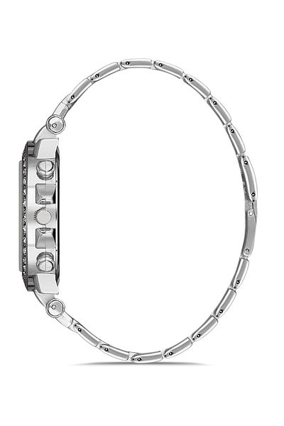 Leerybee Silver Color Zircon Stone Women's Wristwatch