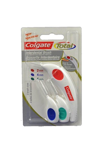 Colgate فرشاة أسنان توتال واجهة 2-4-5 ملم 3 قطع