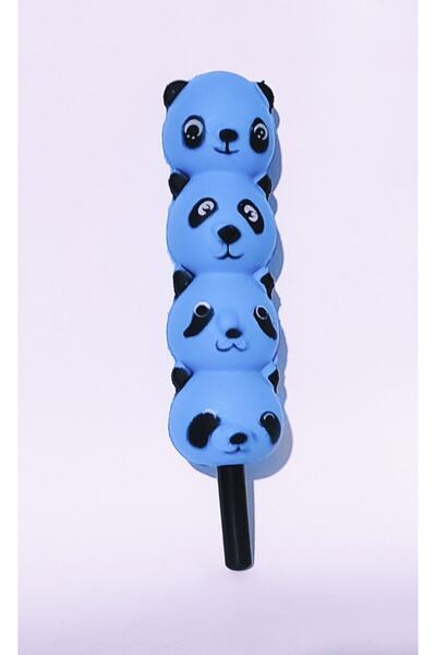 Brother Toys Squishy 4 Katlı Mavi Panda Sukuşi Oyuncak Kalem 20 cm
