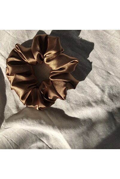 AYSS STUDİO Women's Camel Hair Satin Rubber Buckle Model