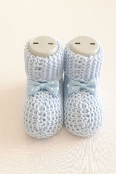 Gogo Baby Booties Knitted 0-6 Months