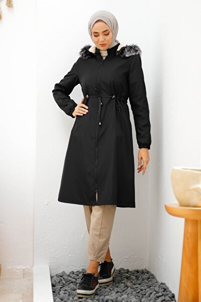 InStyle 4601 Nepremokavá bunda s fleece vnútrom - čierna