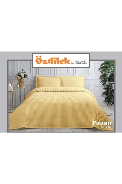 Özdilek Çift Kişilik Battaniye 220x240 Piramit Hardal