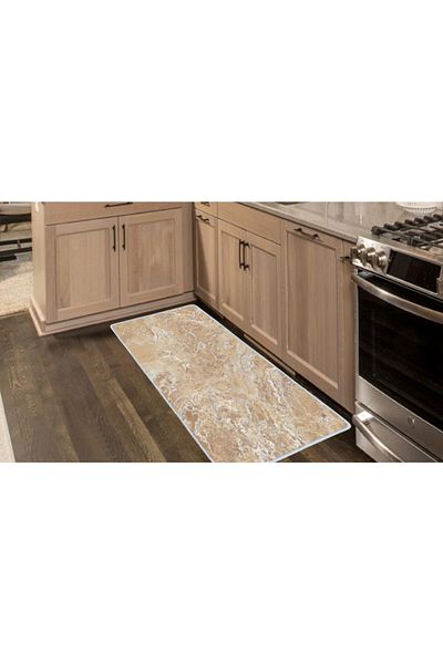 Colorix Carpet Non-Slip Base Countertop Kitchen Mat 75x150 Cm No: 402
