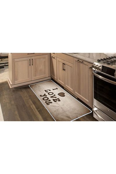 Colorix Carpet Non-Slip Base Countertop Kitchen Mat 75x150 Cm No: 473