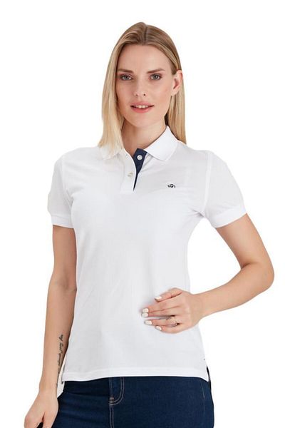 Woolnat Γυναικείο μπλουζάκι Polo Neck Cotton