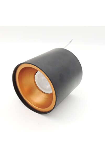 Sunlight Bakır Siyah Sıva Üstü Spot Gu10 Ampullü Armatür Gün Işığı