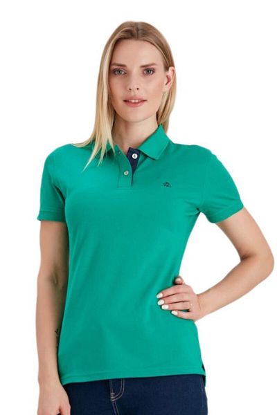 Woolnat Γυναικείο μπλουζάκι Polo Neck Cotton