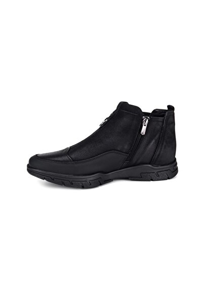 MARCOMEN 14125 Erkek Siyah Hakiki Deri Bot