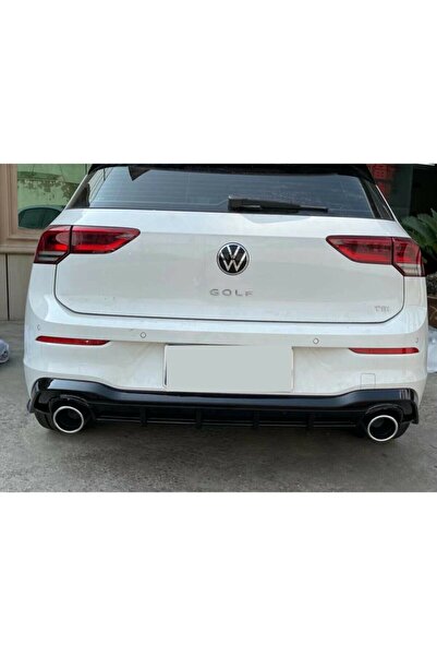 Dekis Garaj Volkswagen Golf 8 Uyumlu Gti Difüzör – Çift Egzoz ( Piano Black )