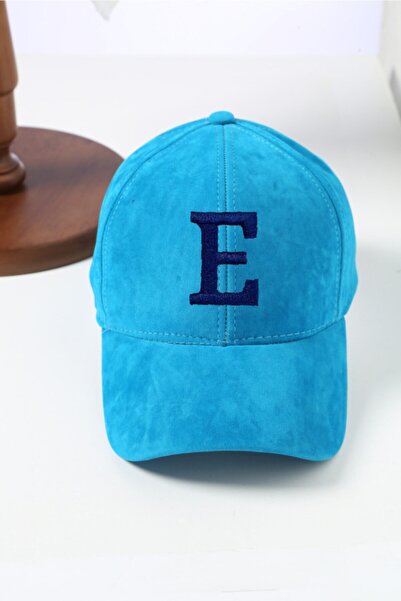 ŞapkaMania Синя замшева кепка