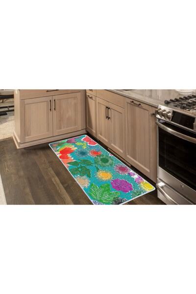 Colorix Carpet Kaymaz Taban Tezgah Önü Mutfak Paspası 75x150 Cm No: 464