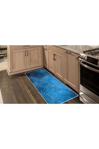 Colorix Carpet Non-Slip Base Countertop Kitchen Mat 75x150 Cm No: 138