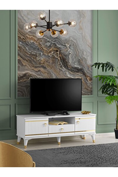 Venüs 110 Cm Kordon Mdf Mebran Kapak Tv Sehpası
