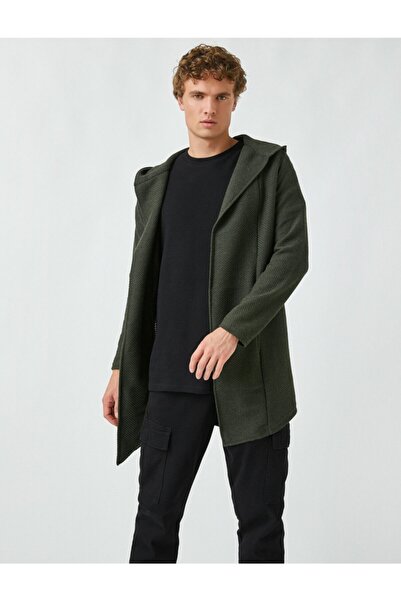 Koton Hooded Long Cardigan
