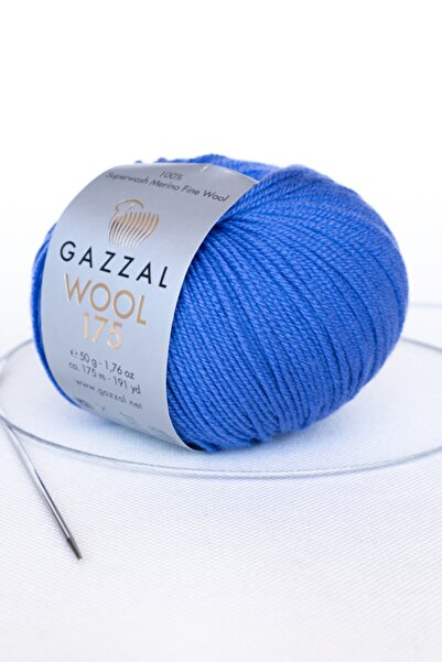 Gazzal Wool 175 Super Wash 100% Merino First Class Wool Hand Knitting Yarn 50 Gr (336)