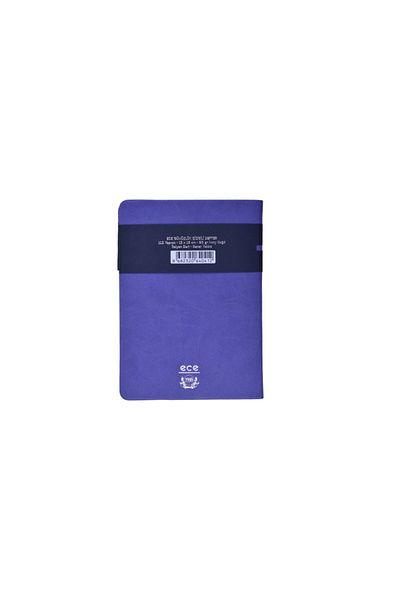 Ece Ajanda Ece Notebook - Silveriness 13X18 - Striped Lilac