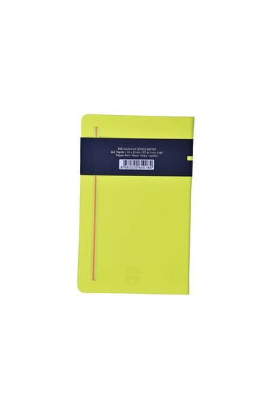 Ece Ajanda Ece Notebook - Yalıkavak 13X21 - Striped Yellow
