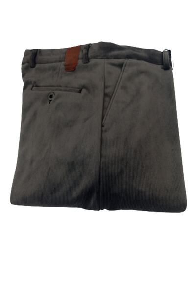 Doratte Moda Βελούδινο παντελόνι (κλασικό κόψιμο) λεπτό κοτλέ Ψηλόμεσο με φλις εσωτερικά