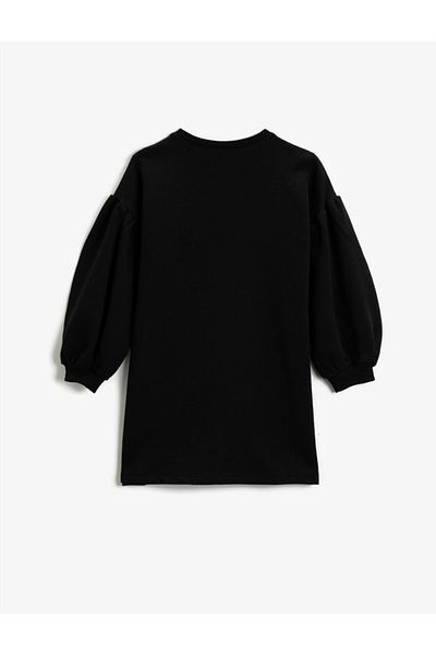 Koton Minnie Mouse Licensed Crew Neck Long Sleeve Dress