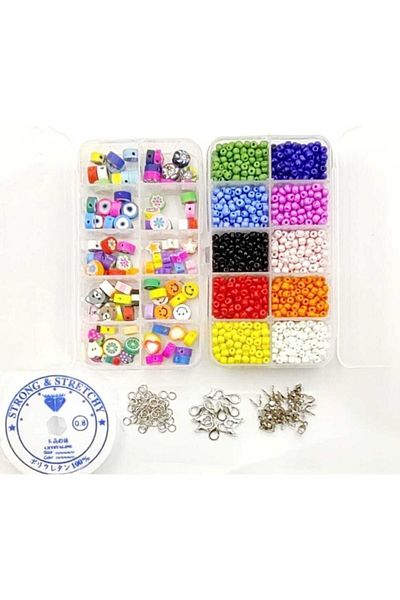 yiğit aksesuar Sand Beads And Fimo Beads Jewelry Materials 26 Types