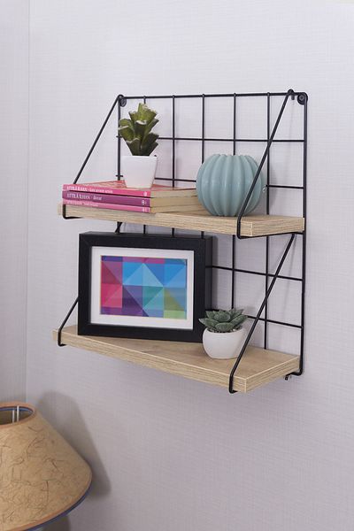 Milonsa 2 Tiers Multipurpose Decorative Shelf Spice Rack Towel Holder Bookshelf Rack Bathroom Kitchen Room Shelf