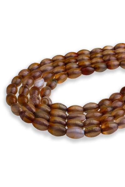 Dünya Doğal Taş 8x12 mm șir de piatră de agat de orz