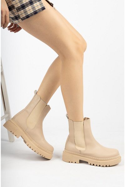 Moda Değirmeni Γυναικείες ελαστικές μπότες Md1025-116-0007