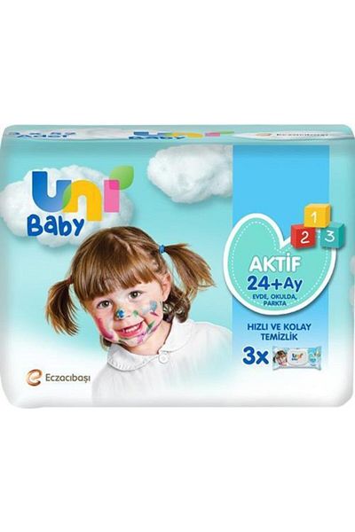 Uni Baby Newborn Simple Clean Wet Wipes 3 Pack (3X52)