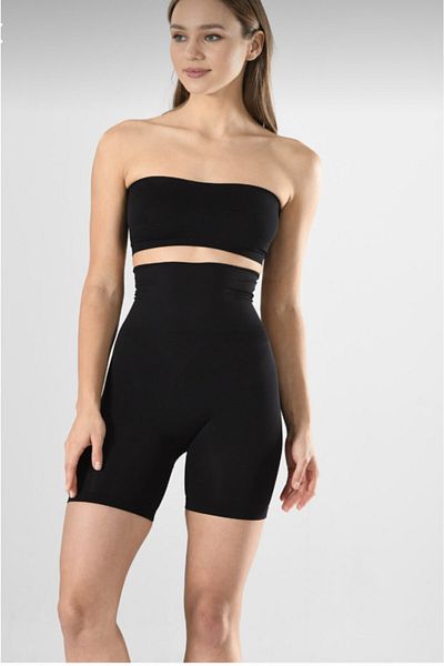 Misfit Women's Seamless Mid-Calf Corset Black