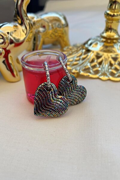 Leerybee نيون اللون أقراط القلب مضاد الأرجية