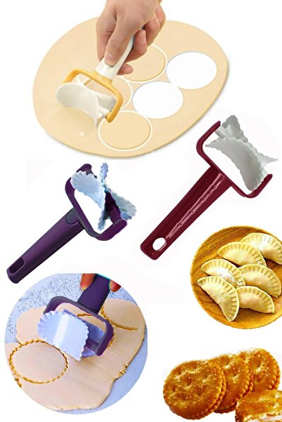 Hayveys Serrated Circle Dough Cutter Roulette Cookie Biscuit Cutting Apparatus