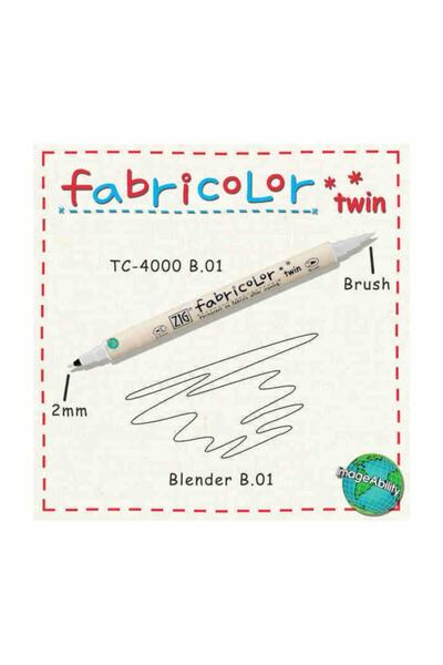 Zig Fabricolor Twin Çift Uçlu Kumaş Boyama Kalemi BLENDER (RENK AÇICI)