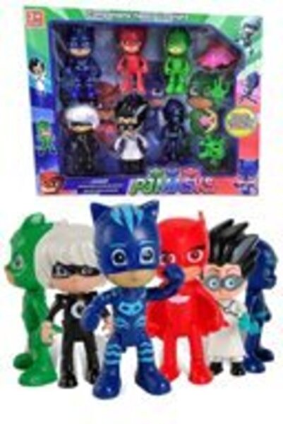 Prestij Oyuncak Pj Masks Pijamaskeliler Catboy Owlette Gekko 6'lı 10 Parça Oyun Seti 6lıpjstpjmskll